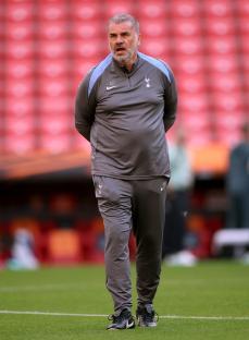 Ange Postecoglou, manager of Tottenham Hotspur, at a training session.