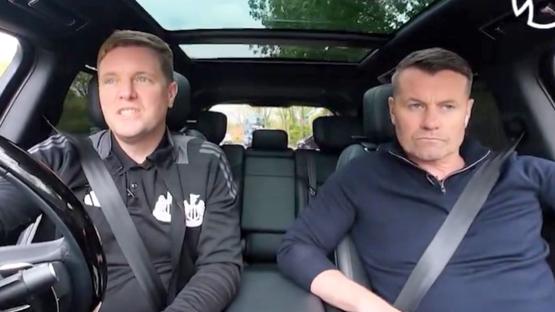Emotional moment Eddie Howe chokes up as he thanks hero NHS staff who cared for him during pneumonia battle