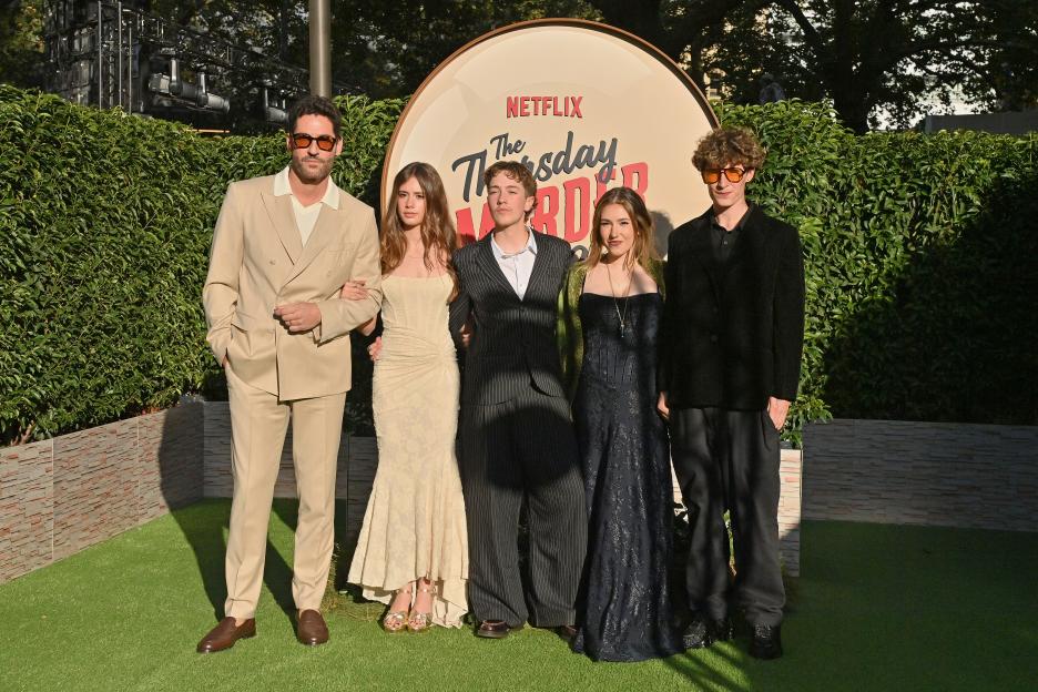 Cast of The Thursday Murder Club at the UK premiere.
