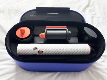 Dyson Airwrap in its carrying case.