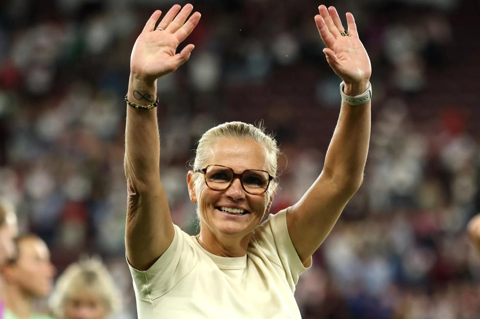 Lionesses boss Sarina Wiegman becomes first manager EVER to reach five international tournament finals in a row