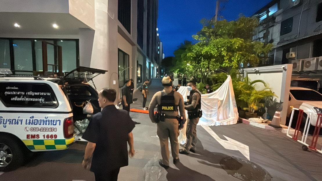 Police investigating a death at a hotel in Thailand.