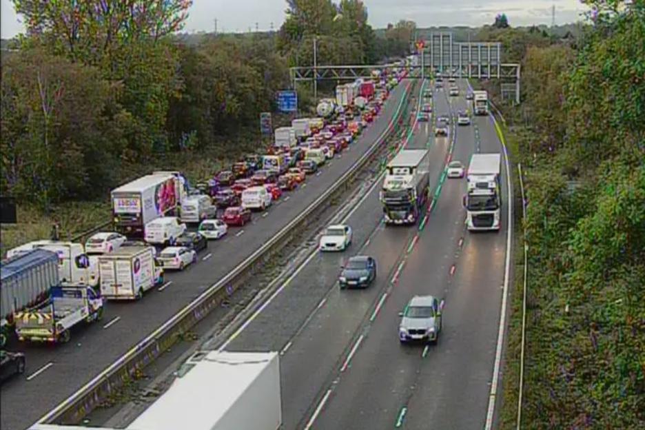 M62 Mayhem: Rush Hour Grind to a Halt After Multi-Car Pileup and Road Spillages Cause 1-Hour Delays