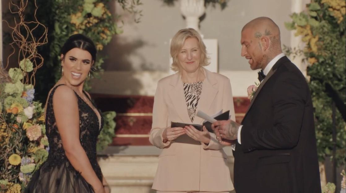 Maeve and Joe's wedding from Married At First Sight UK.