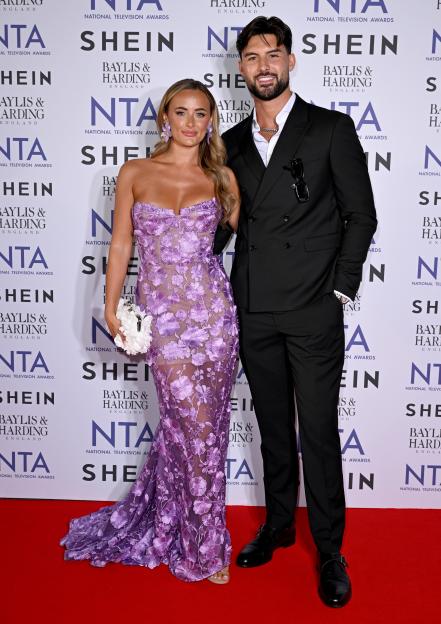 Millie Court and Liam Reardon attend the NTAs 2024 at The O2 Arena.