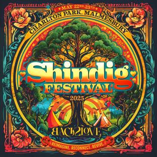 Illustration of the Shindig Festival 2025 poster.