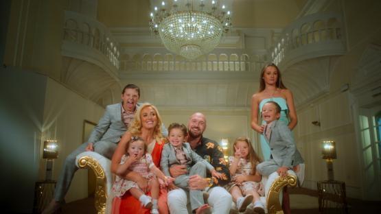 The Fury family posing for a photo.