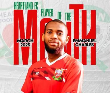 NPFL: Charles wins Heartland’s Player of the Month award