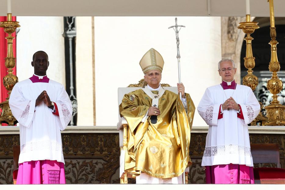 Pope Leo XIV presiding over a Holy Mass.