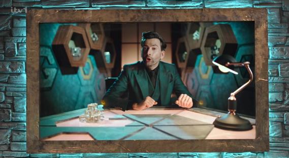 David Tennant hosting the game show Genius Game.