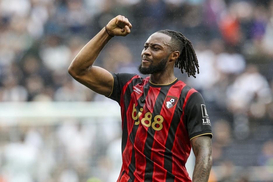 Antoine Semenyo of Bournemouth celebrating.