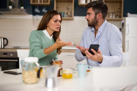 Top 10 arguments couples have over technology from using phones during dinner to remote control wars