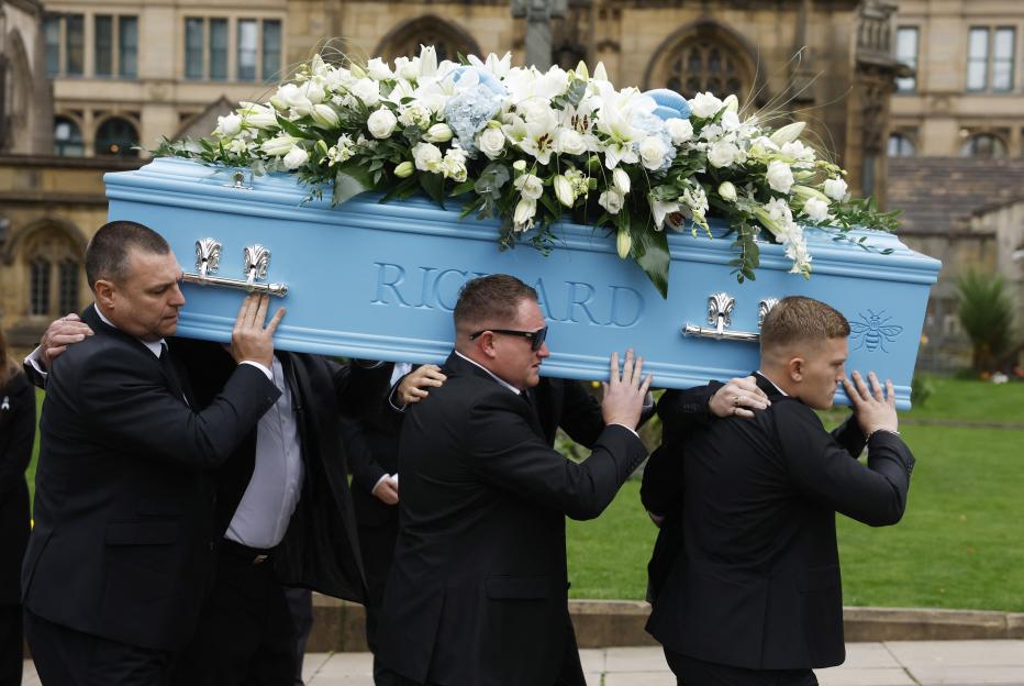 Funeral of former boxer Ricky Hatton