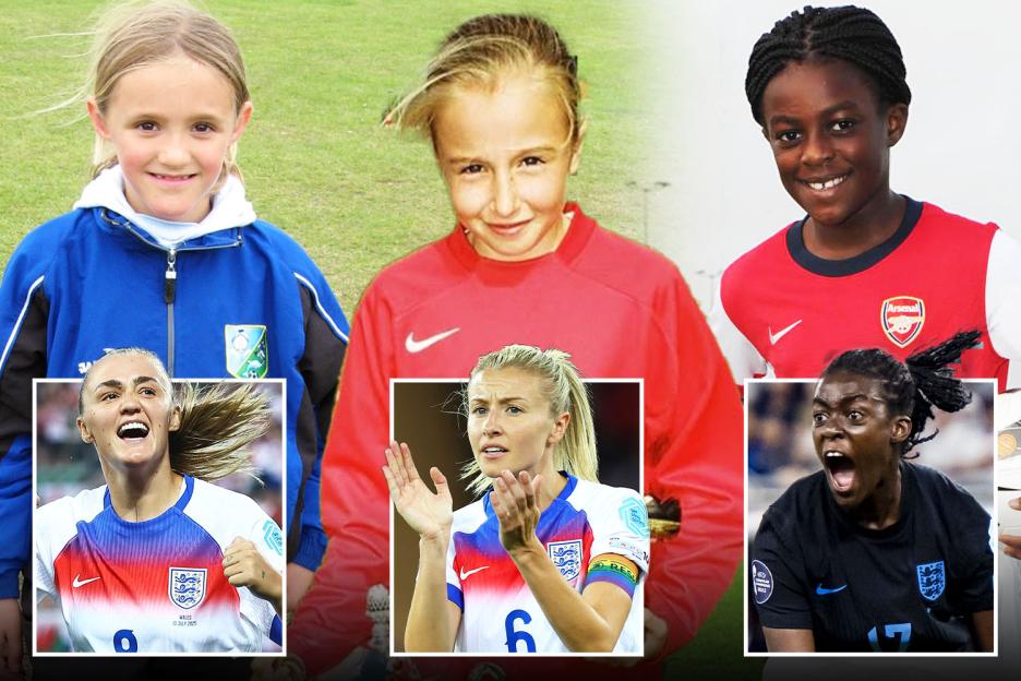 How England’s cute cubs who dreamed of greatness grew up to be proud Lionesses on brink of place in footie immortality