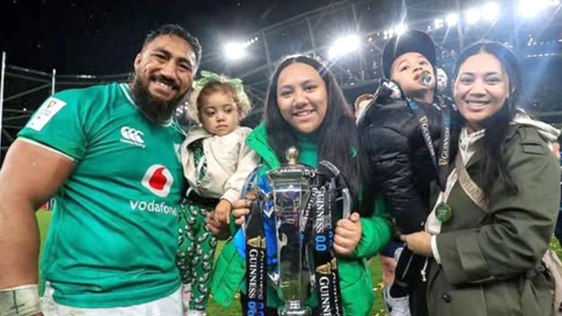 Lions star Bundee Aki reveals he missed arrival of his daughter during Australia tour after wife gave birth in a CAR