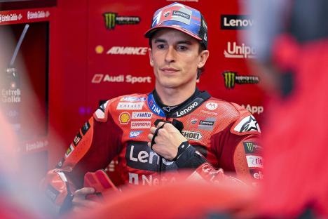 Marc Marquez of the Ducati Lenovo Team.