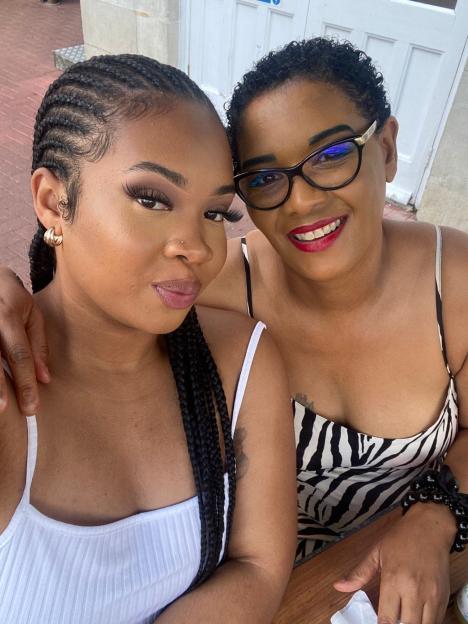 Photo of Kennedi Westcarr-Sabaroche and her mother, Linda.