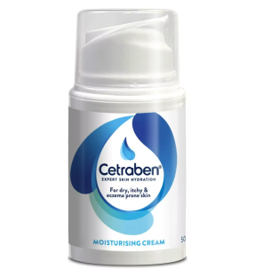 Cetraben moisturising cream for dry, itchy, and eczema-prone skin.