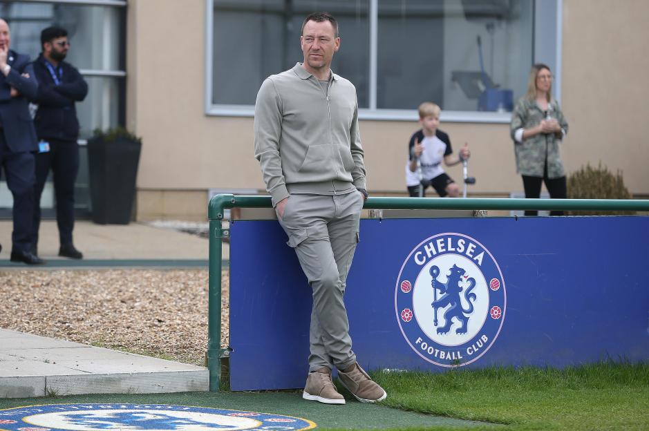 John Terry of Chelsea watching a U18 Premier League match.