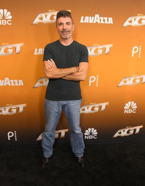 Simon Cowell poses at the "America's Got Talent" Season 20 Semifinals Red Carpet event.