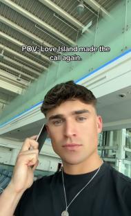 Kodie Murphy on a phone call, text overlay reads