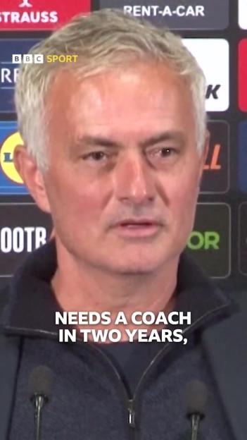 Jose Mourinho at a press conference.