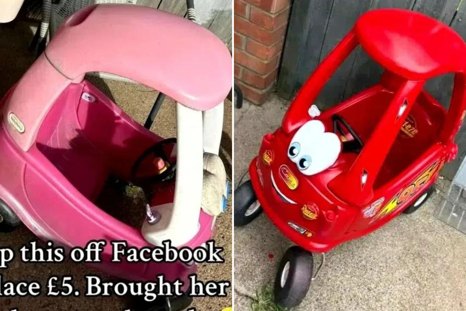 I Scored a Worn Little Tikes Car for Just £5 and Transformed It into a Sparkling Disney Toy for My 3-Year-Old!
