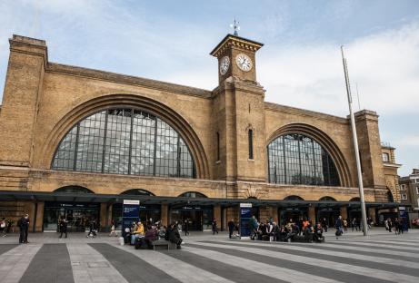 Newly renovated King's Cross Railway Station.