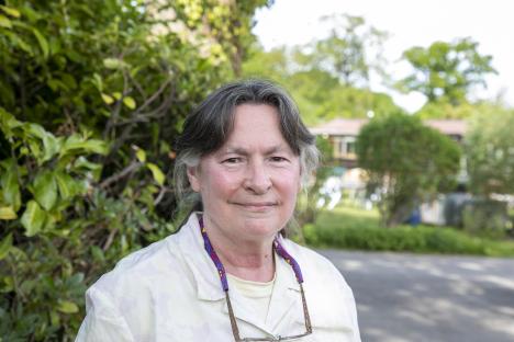 Portrait of Beverly Kelly, owner of a naturist village.