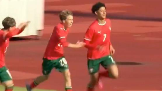 Watch Cristiano Ronaldo Jr score first goals for Portugal U15s and celebrate in the only way possible