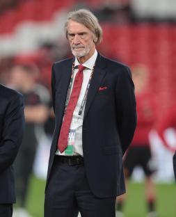 Sir Jim Ratcliffe, co-owner of Manchester United, at a UEFA Europa League Final.