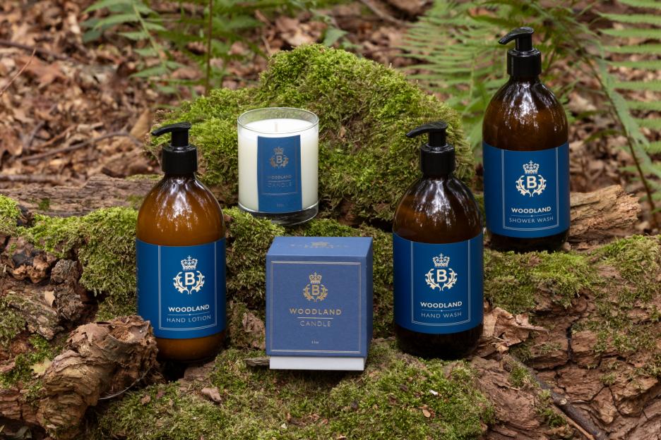 Laura Thomas Co x Balmoral Estate Woodland Range products.