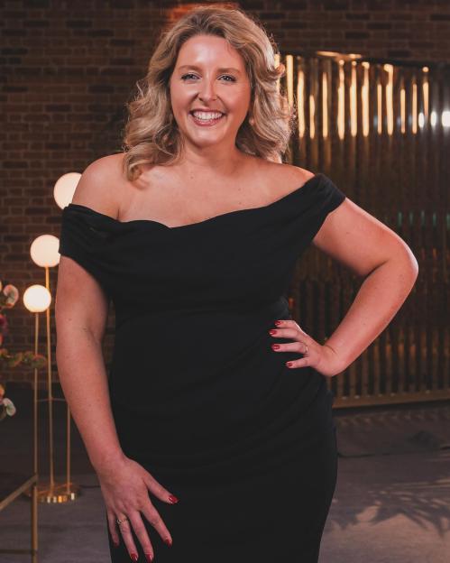 Emma Barnes, from MAFS UK 2024, smiling at the camera.