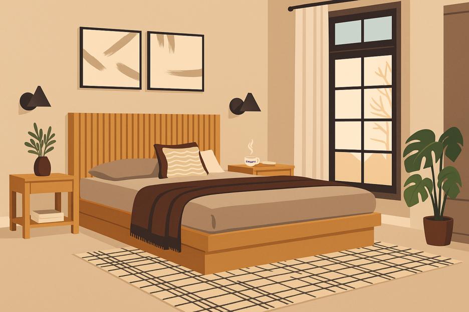 You have a higher IQ than most if you can spot five differences in this bedroom scene – but you’ve only got 30 seconds