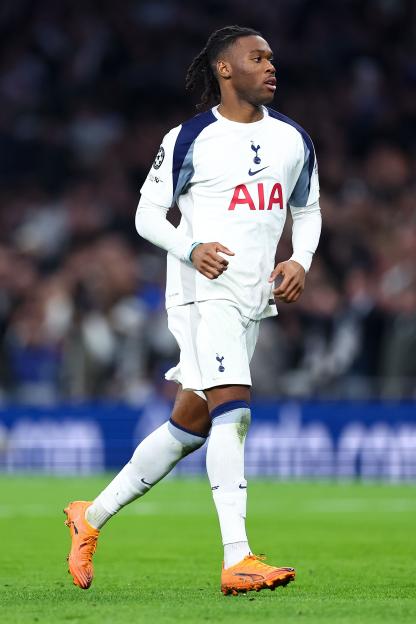 Destiny Udogie of Tottenham Hotspur during a football match.