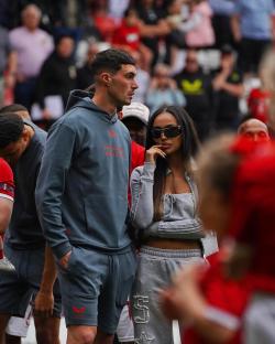 Ella Thomas and Lloyd Jones at a sporting event.