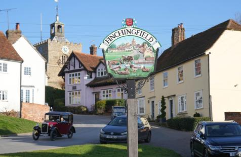 Aerial view of Wethersfield Village and asylum center in North Essex.