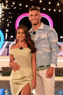 Sanam Harrinanan and Kai Fagan, winners of Love Island.