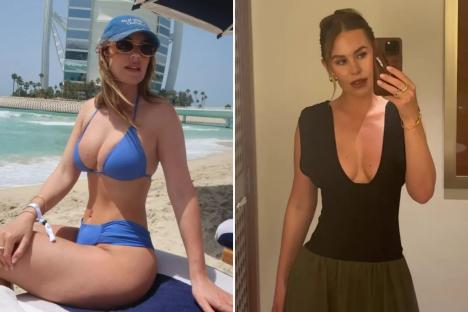 Kate Ferdinand looks incredible in bikini as she holidays in Dubai with husband Rio and family