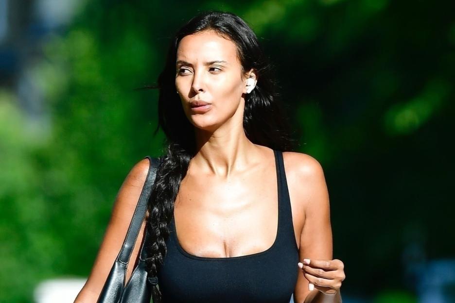 Maya Jama stuns in black gym gear on her way to skincare clinic ahead of Ibiza getaway