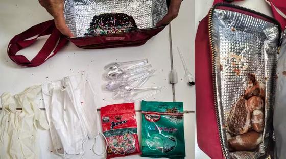 Seized materials including poisoned Easter eggs, gloves, and plastic spoons.