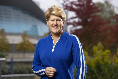 Clare Balding at the Queen Elizabeth Olympic Park.