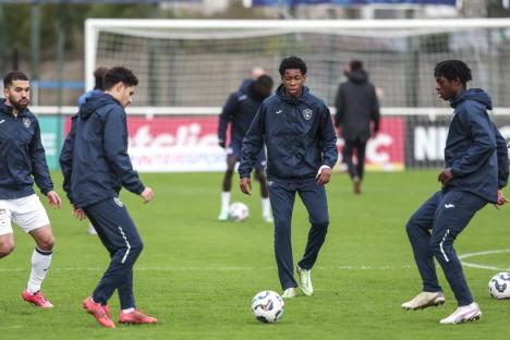 Enzo KANA BIYIK of Le Havre AC prior the French Cup match between Stade Briochin and Le Havre at Stade Fred Aubert on December 21, 2024 in St Brieuc, France. (Photo by Johnny Fidelin/Icon Sport via Getty Images)