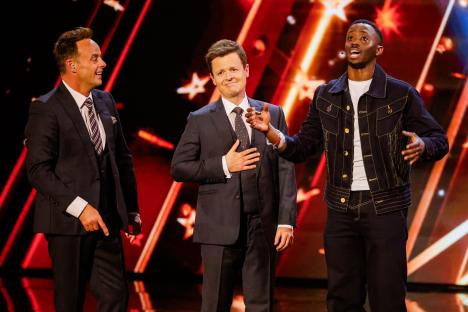 Ant McPartlin, Declan Donnelly, and Joseph Charm on Britain's Got Talent.