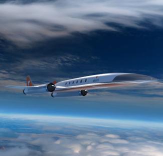 Illustration of a Venus Aerospace hypersonic jet.