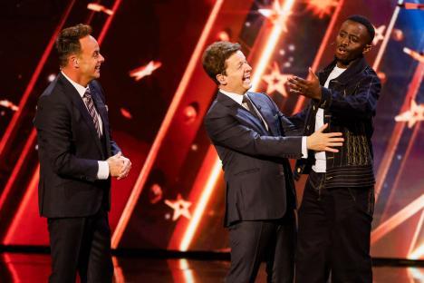 Ant McPartlin and Declan Donnelly with Joseph Charm on Britain's Got Talent.
