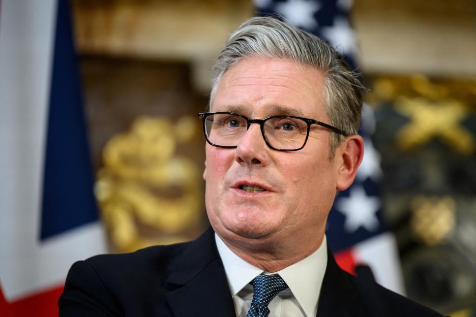 British Prime Minister Keir Starmer speaking during a press conference.