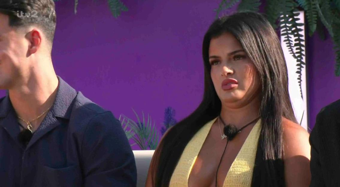 Maya Jama announces which Love Island couples are at risk of being dumped.