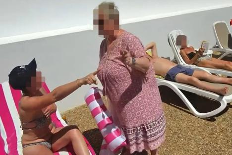 ‘You picked the wrong person!’ Watch moment holidaymaker goes nuts as woman sits on sunbed she’s ‘been using all week’