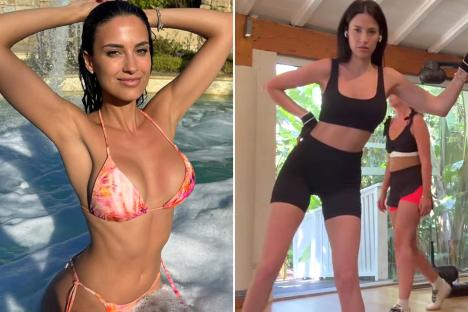 Eleonora Incardona stuns in flowery bikini as DAZN presenter treats fans to holiday workout video